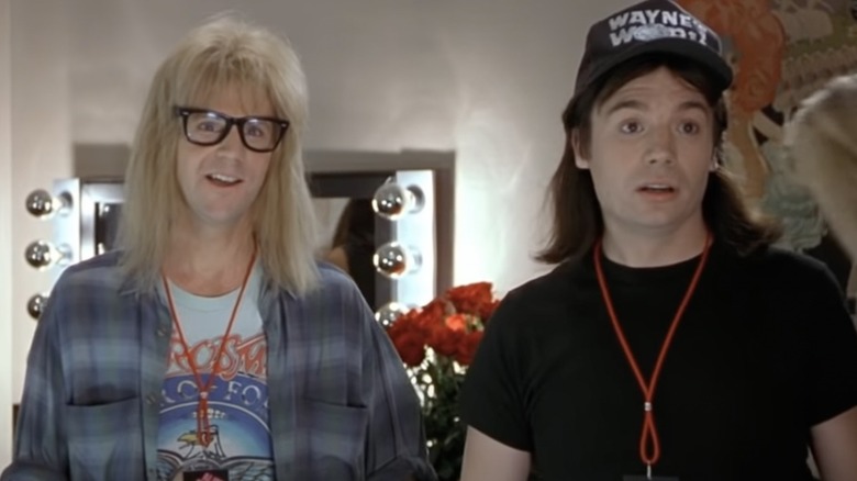 Mike Myers and Dana Carvey smiling