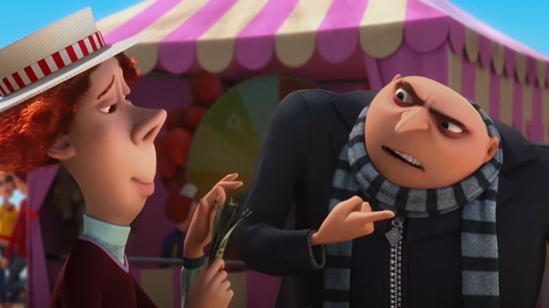 Gru argues with carny