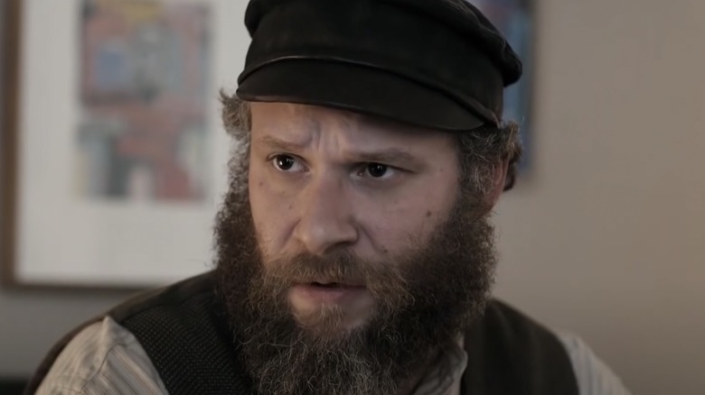 Seth Rogen wearing hat