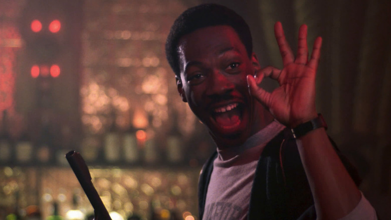 Eddie Murphy giving okay sign