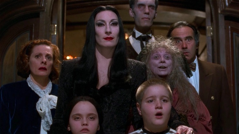 Morticia Addams looking confident