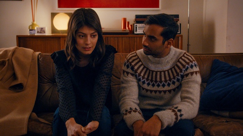 Aziz Ansari and Alessandra Mastronardi on Master of None