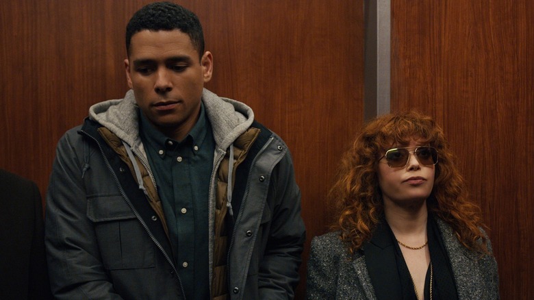 Natasha Lyonne in elevator