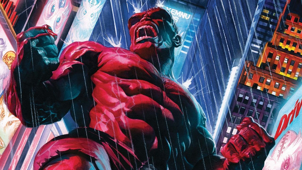 Immortal Hulk in rain