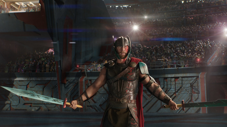 Thor preparing to take down his opponents