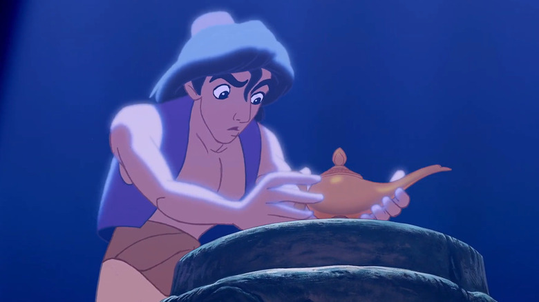 Aladdin finds the lamp