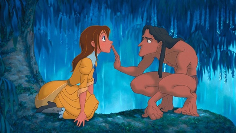 Tarzan investigating Jane