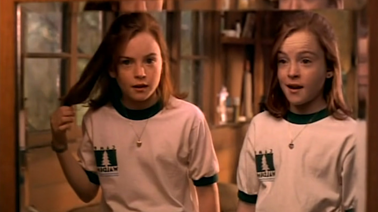 Lindsay Lohan as twins
