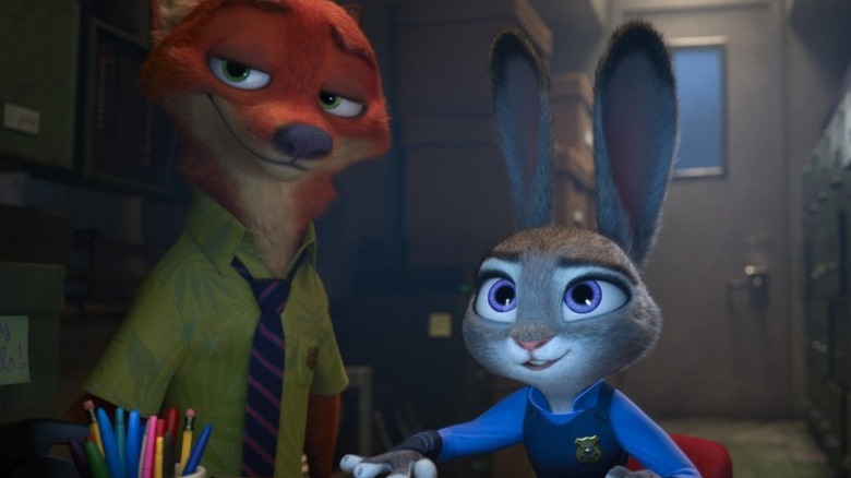 Judy and Nick working together on a computer