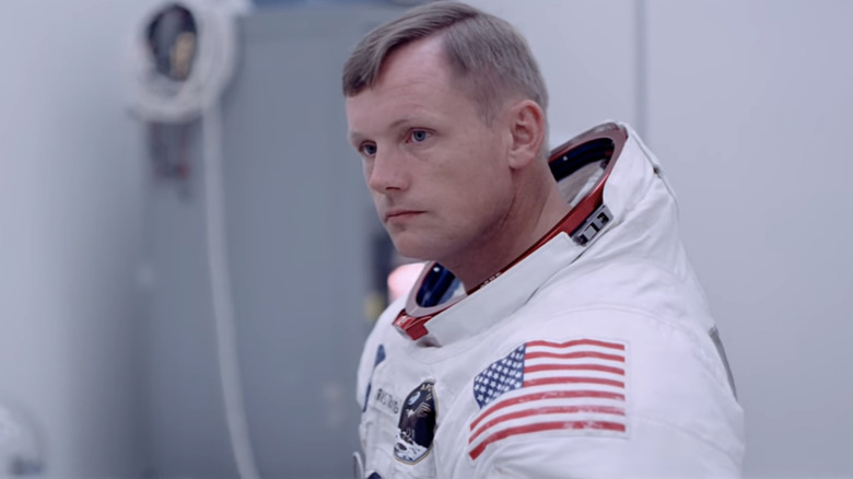 Neil Armstrong listening