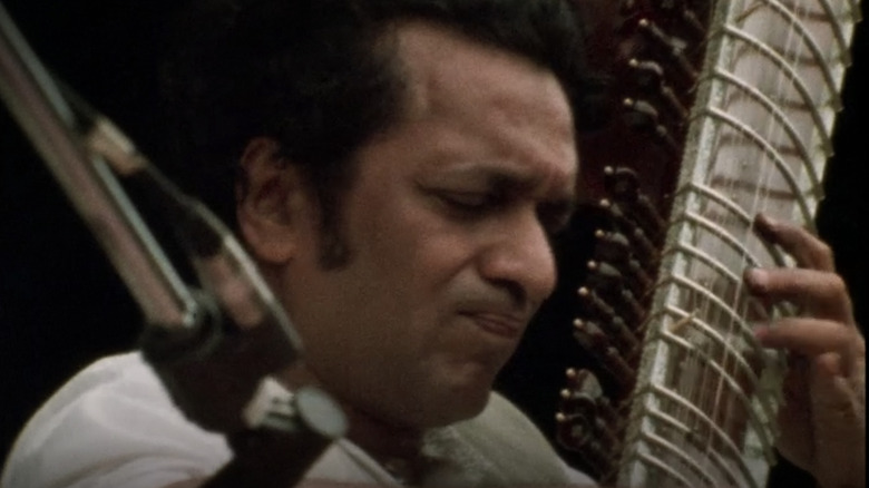 Ravi Shankar playing sitar