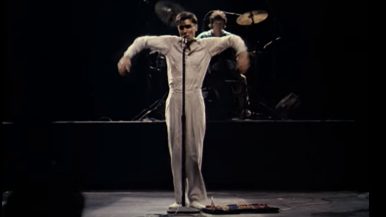 David Byrne dances