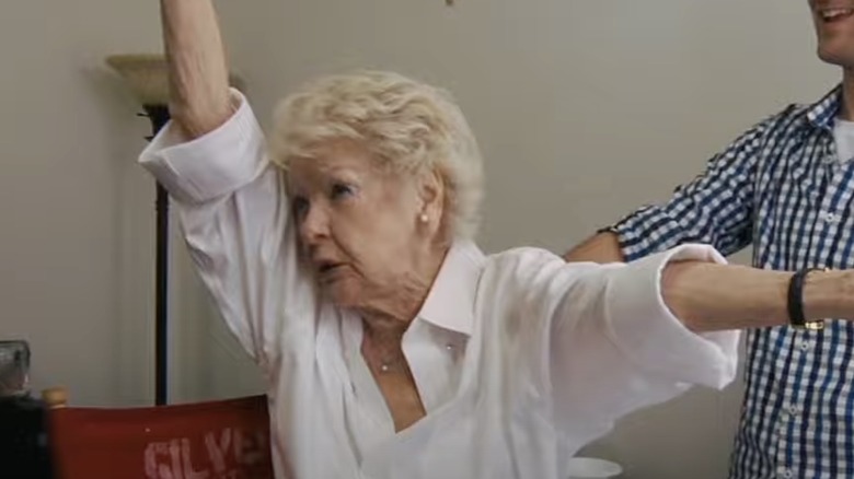 Elaine Stritch rehearsing