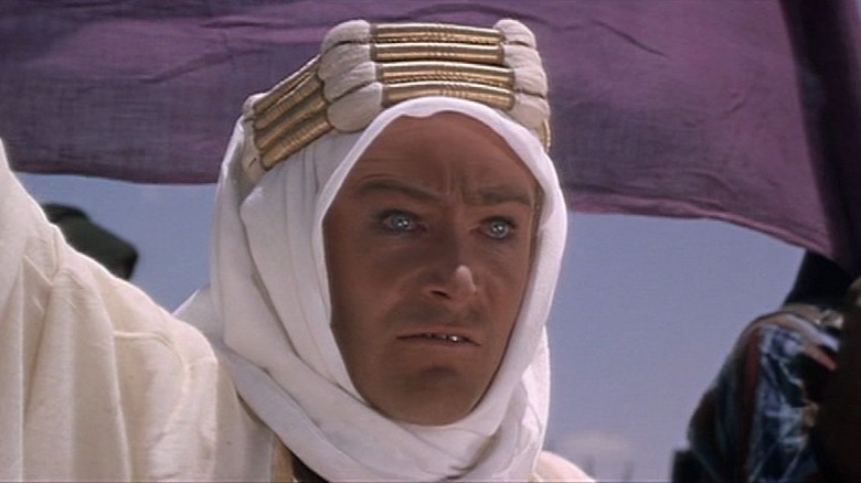 Lawrence of Arabia staring fiercely