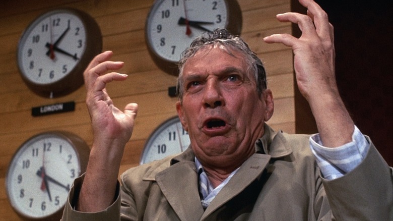 Howard Beale ranting on air