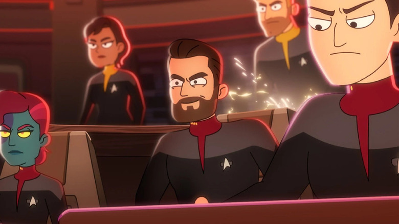 Captain Riker on Titan bridge