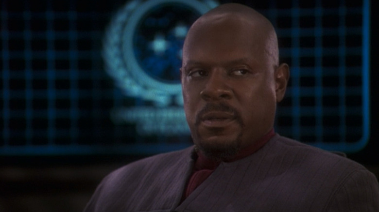 Sisko sits in the ward room