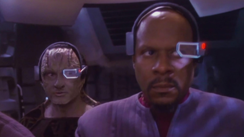 Sisko and Garak on the bridge