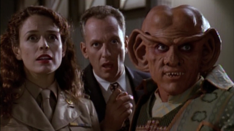 Quark with officer and linguist