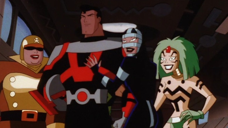 Superman stands with Granny Goodness' Female Furies