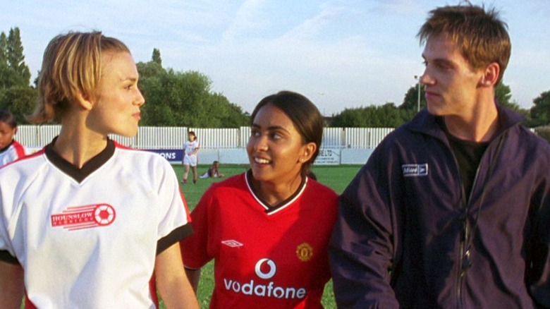 Jess, Jules, and Joe on soccer field