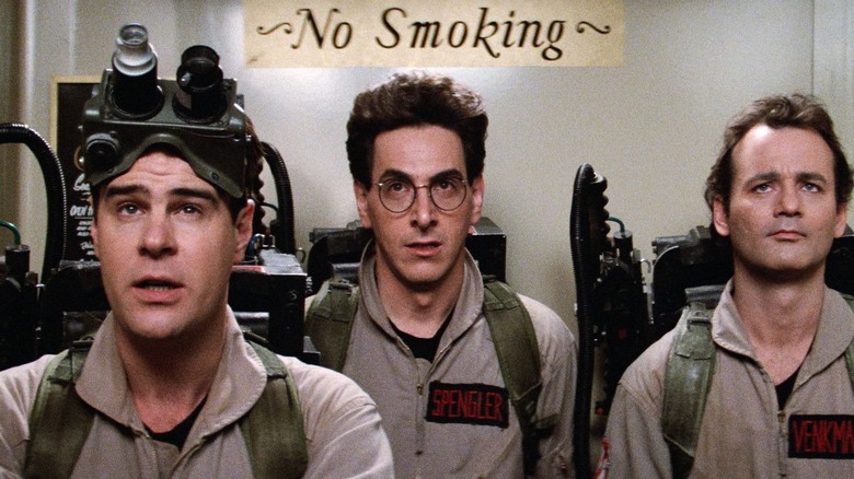 Ghostbusters in elevator