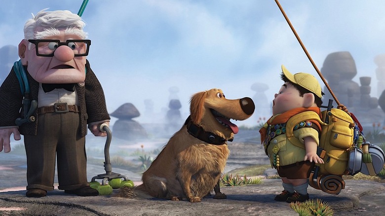 Carl and Russell meet Dug