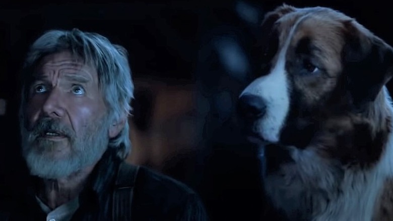 Harrison Ford and a dog