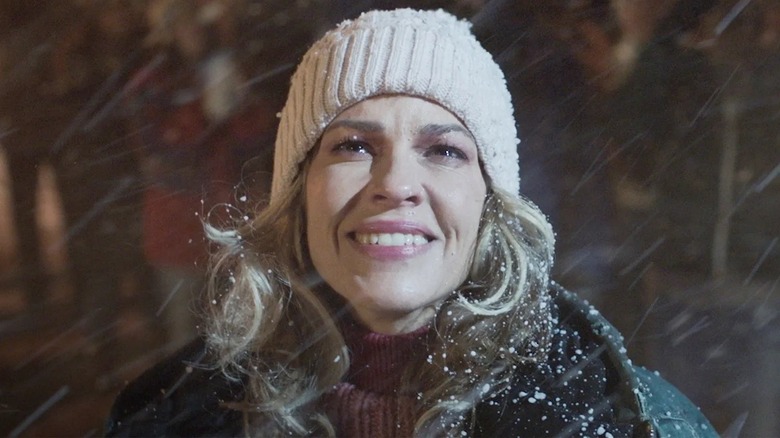 Sharon smiling in the snow