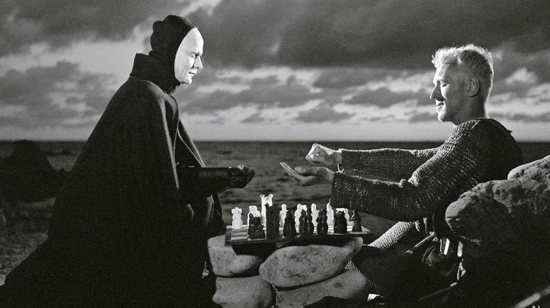 Death playing chess