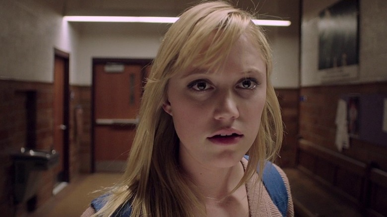 Maika Monroe scared