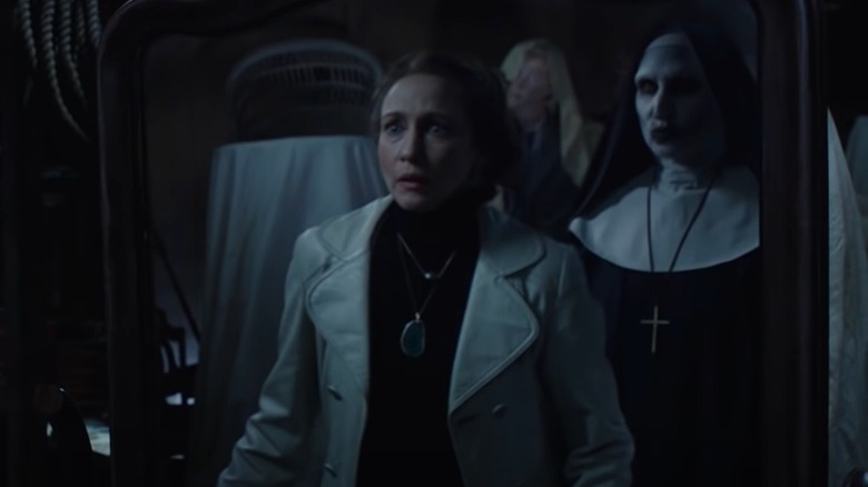 The Nun behind Vera Farmiga