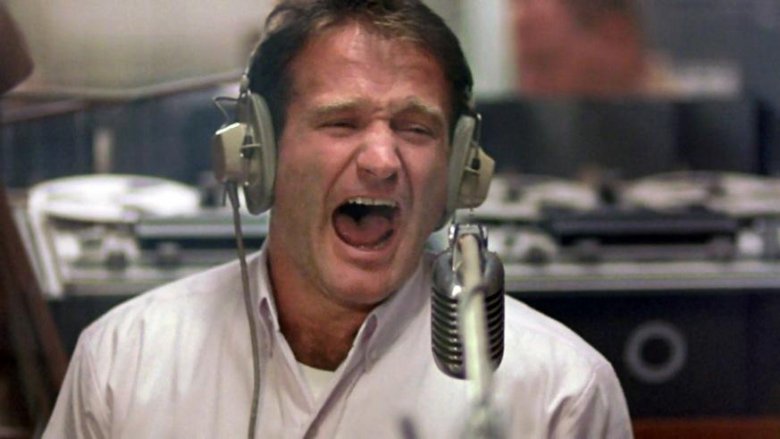 Robin Williams on the mic