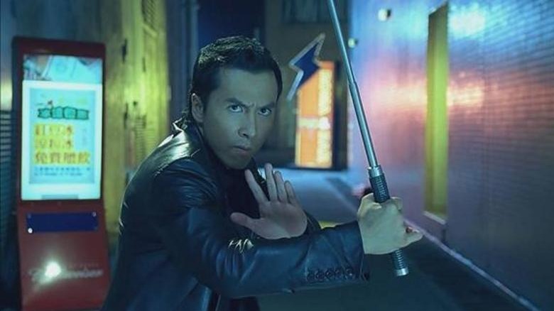 Donnie Yen with baton