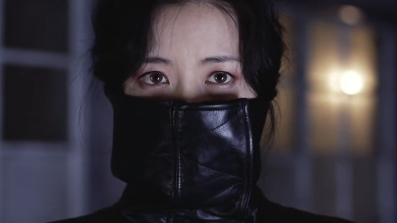 Lee Geum-ja face covered