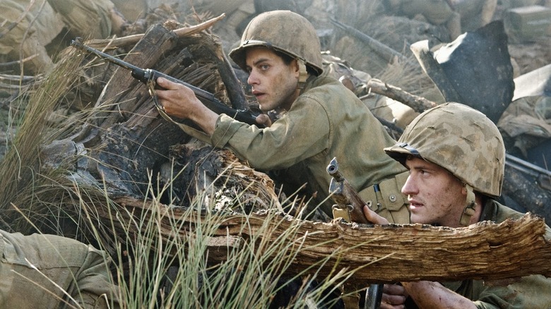 "The Pacific" soldiers take aim