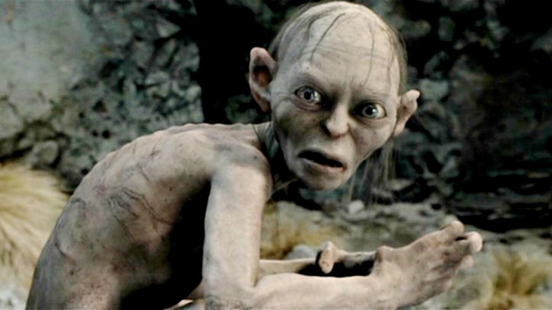 Gollum scowling