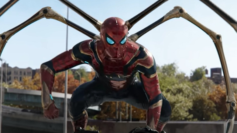 Spider-Man with Iron Spider legs