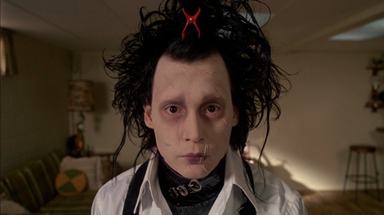 Edward Scissorhands with hair clip