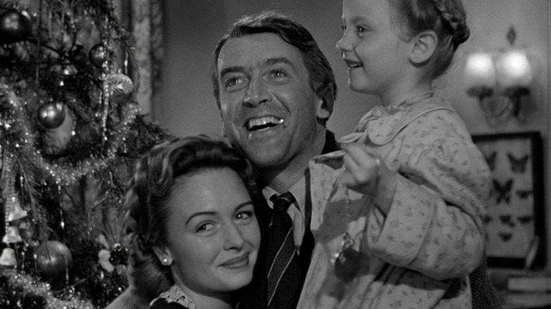 George Bailey with wife and children