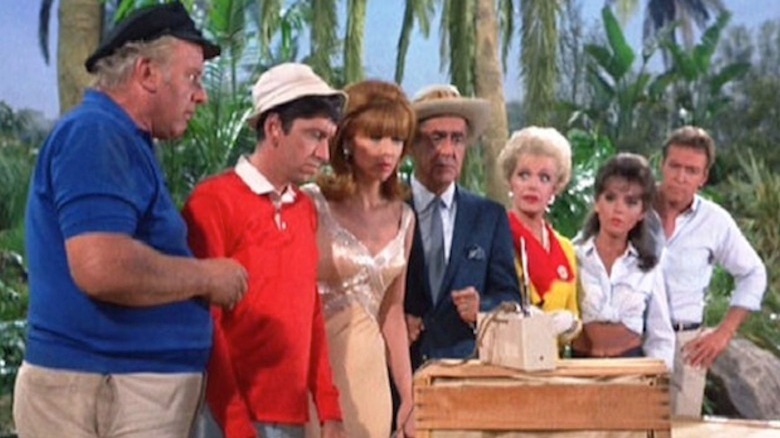 Gilligan's Island cast  listens to the radio