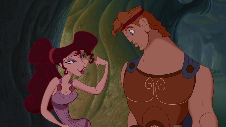 Megara and Hercules joking around