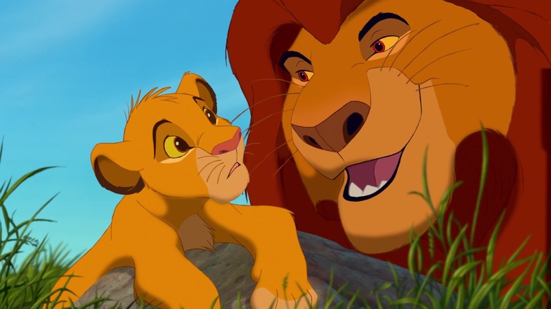 Mufasa talking to young Simba