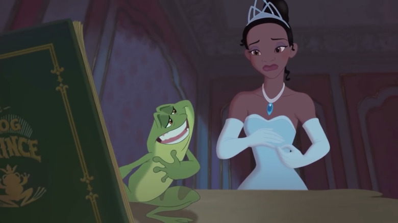 Tiana with frog