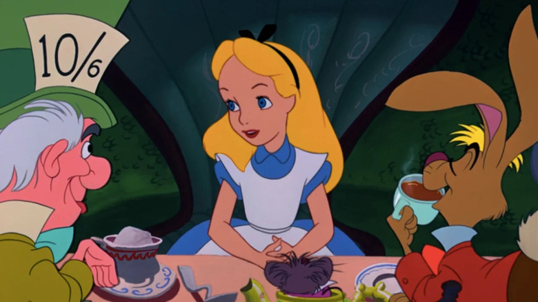 Alice at tea party