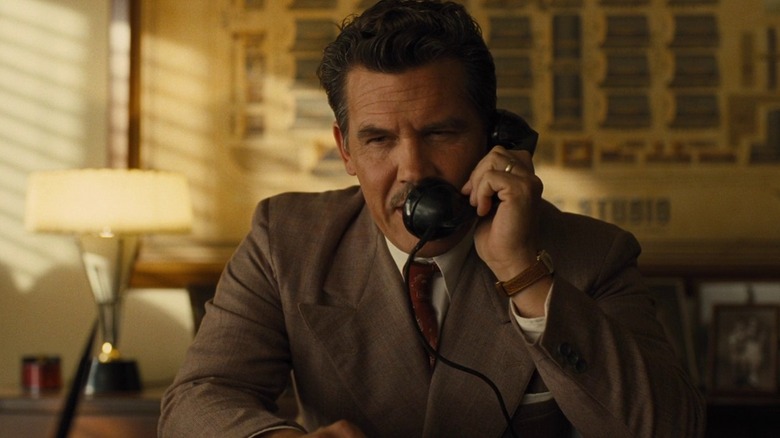 Josh Brolin on phone