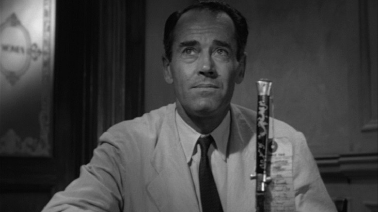 Henry Fonda with knife