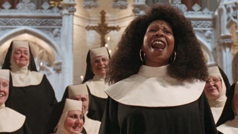 The cast of Sister Act singing