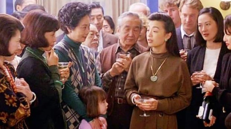 The cast of The Joy Luck Club, in a group