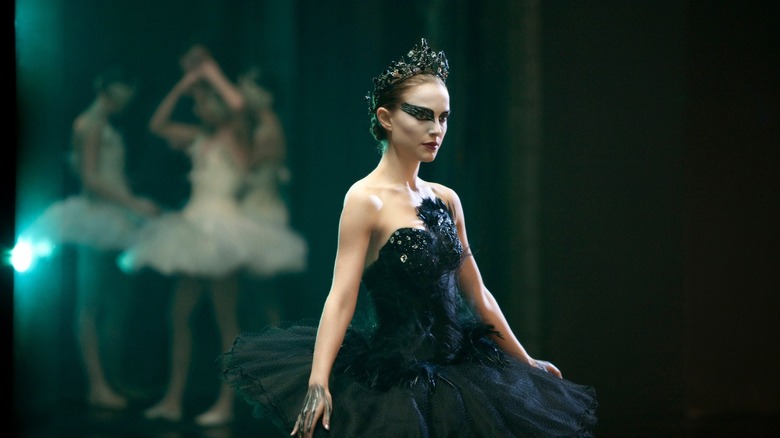 natalie portman dressed in black swan costume